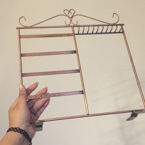Bronze color jewelry holder organizer earring